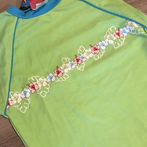 Lime Green Kids Rash Guard - Picture 3 of 6